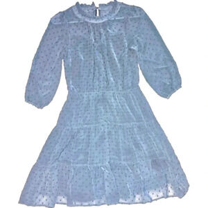 Womens Blue Bohemian Dress